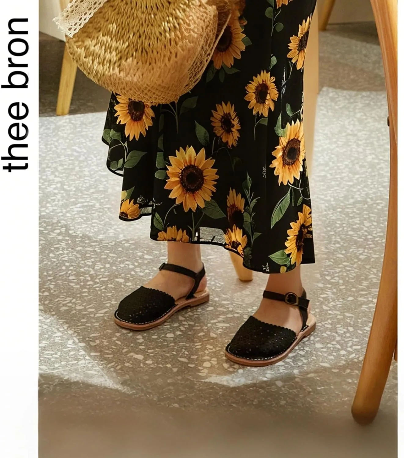THEE BRON Girls Sandals Toddler Summer Dress Shoes