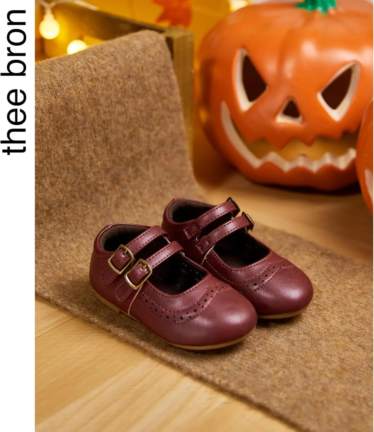THEE BRON Toddler Mary Janes | Arch Support Leather Princess Shoes | Birthday Party Flats