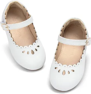 THEE BRON Toddler Mary Janes | Arch Support Leather Princess Shoes | Birthday Party Flats