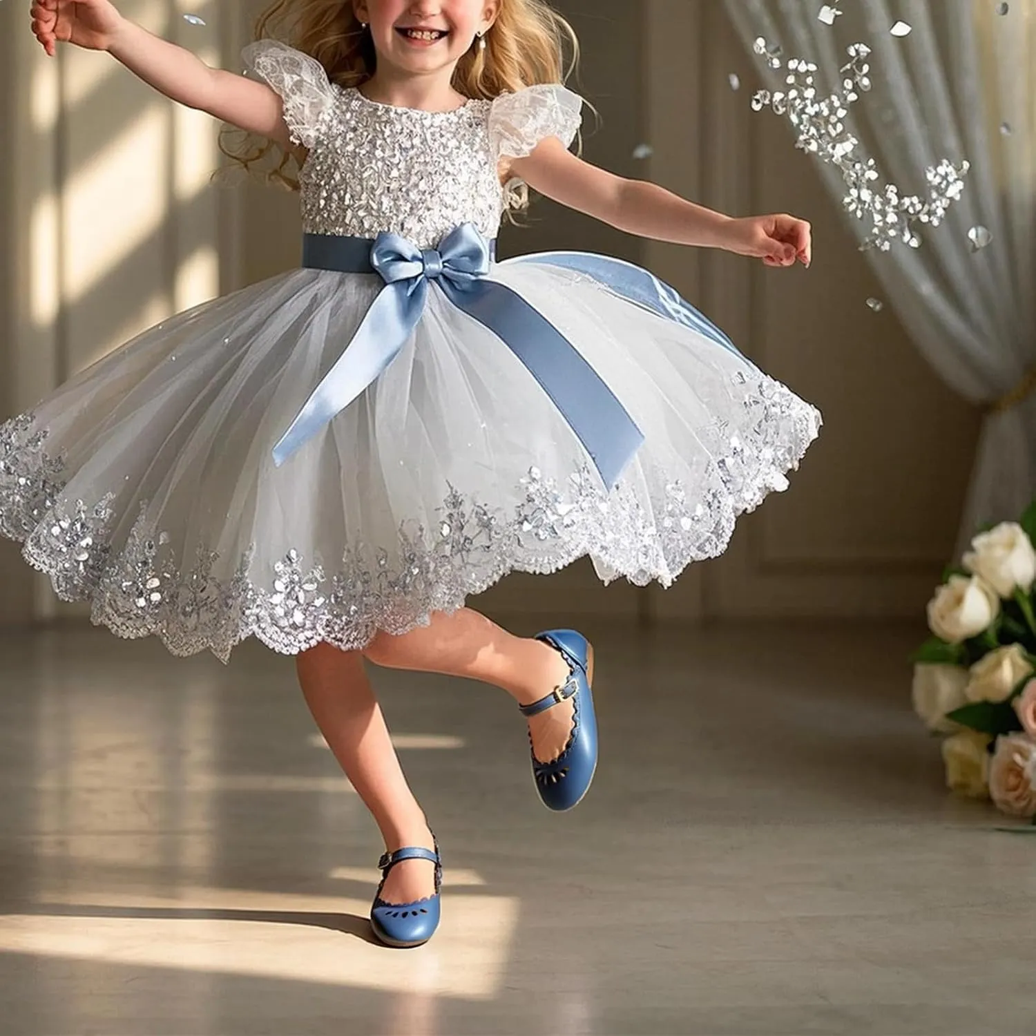 THEE BRON Toddler Mary Janes | Arch Support Leather Princess Shoes | Birthday Party Flats
