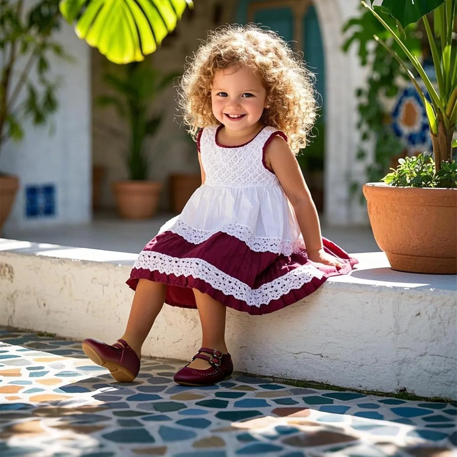 THEE BRON Toddler Mary Janes | Arch Support Leather Princess Shoes | Birthday Party Flats