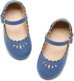 THEE BRON Toddler Mary Janes | Arch Support Leather Princess Shoes | Birthday Party Flats
