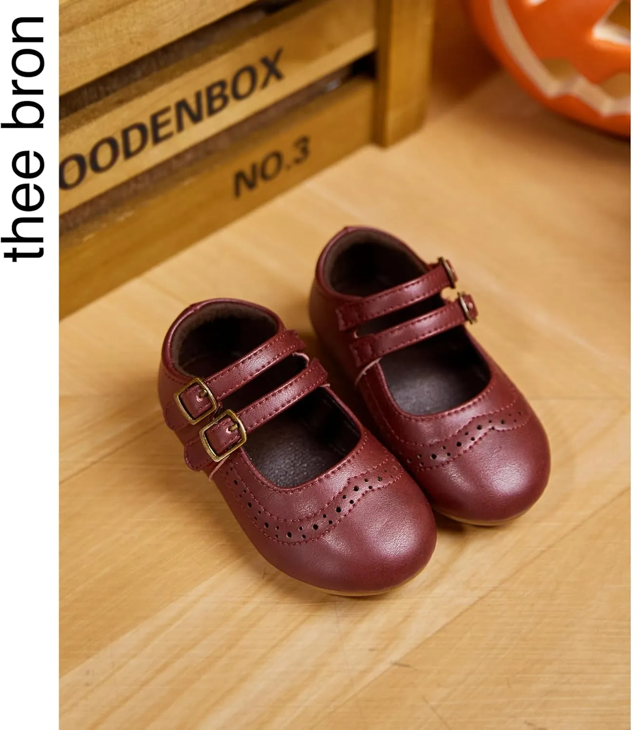 THEE BRON Toddler Mary Janes | Arch Support Leather Princess Shoes | Birthday Party Flats