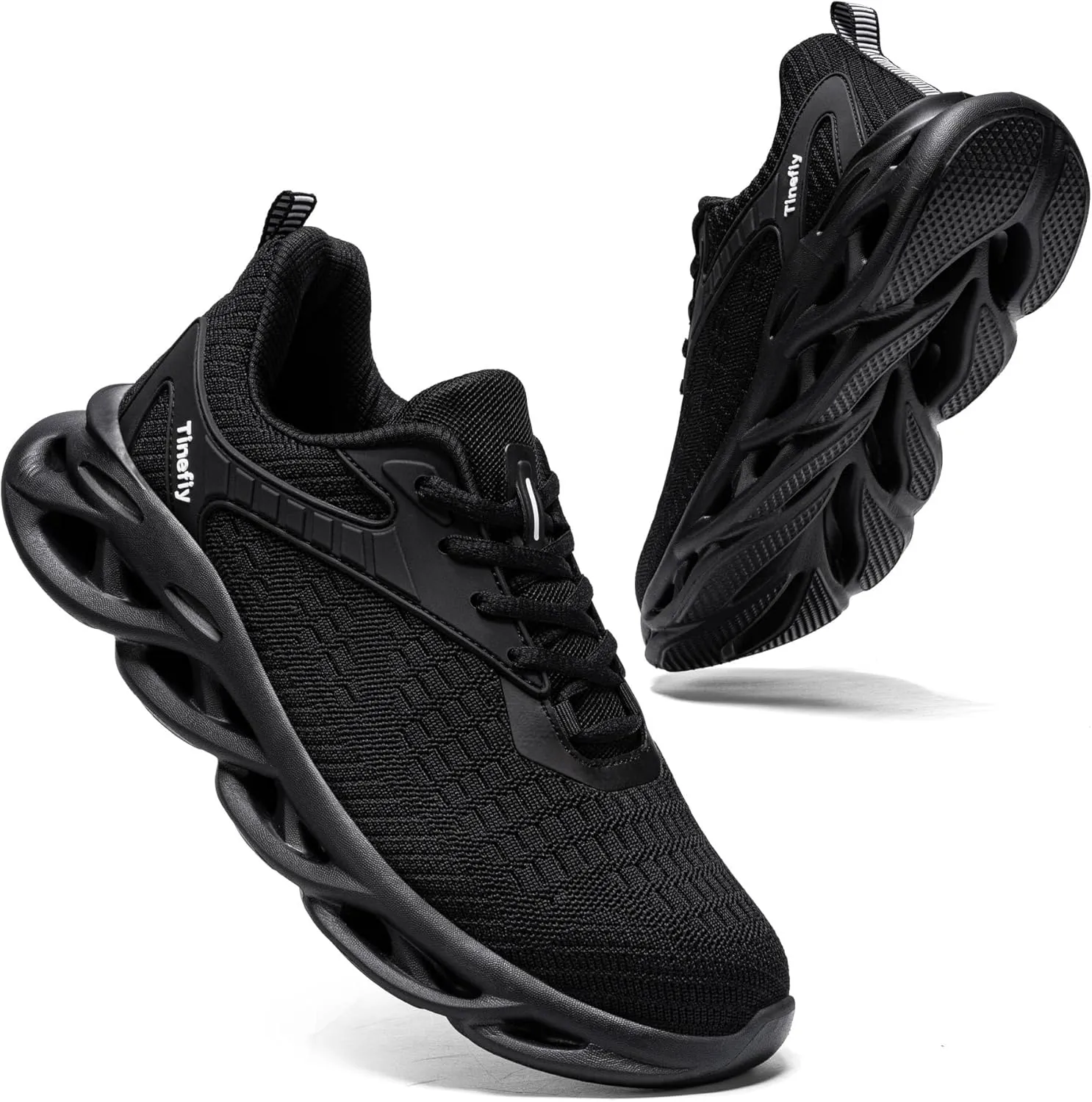 Tinefiy Steel Toe Shoes for Women Lightweight Comfortable Slip Resistant Safety Work Sneakers Composite Toe Indestructible Shoe