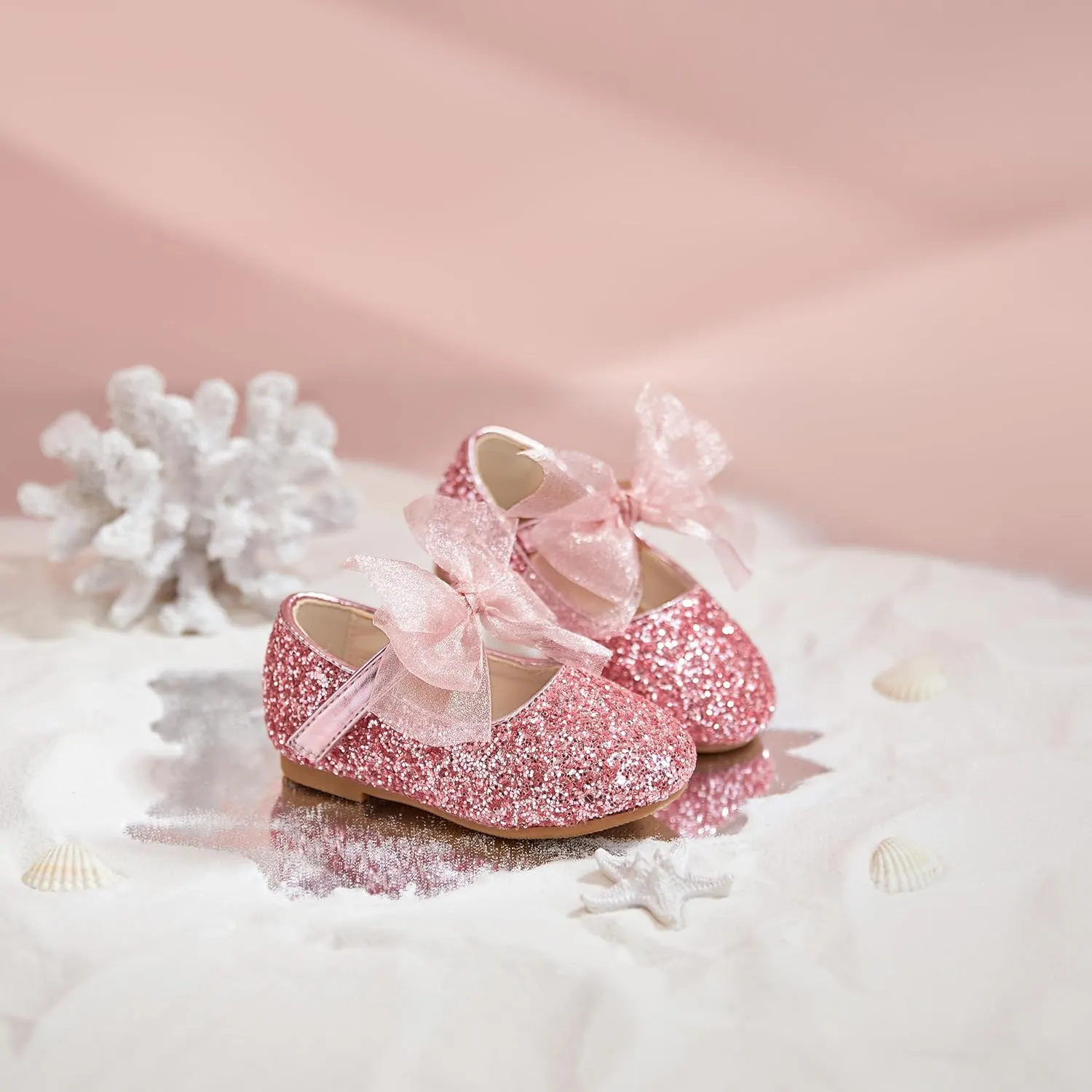 Toddler Ballet Flats for Girls - Princess Party Shoes Wedding & Dress