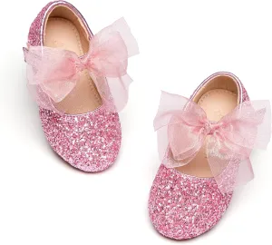 Toddler Ballet Flats for Girls - Princess Party Shoes Wedding & Dress
