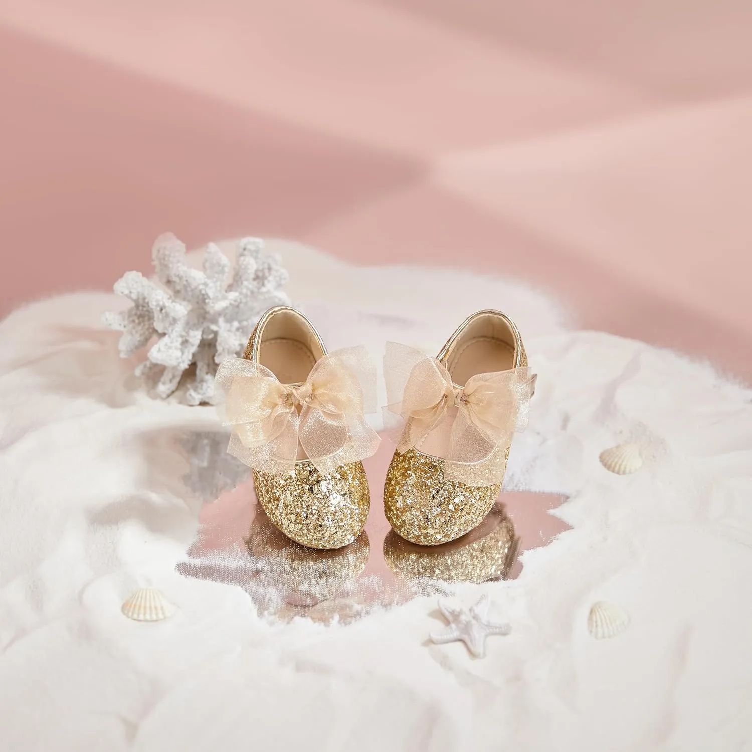 Toddler Ballet Flats for Girls - Princess Party Shoes Wedding & Dress