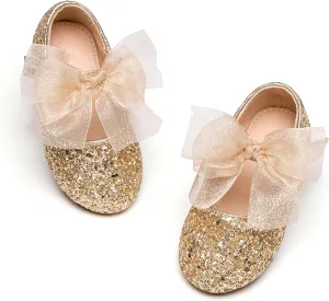 Toddler Ballet Flats for Girls - Princess Party Shoes Wedding & Dress