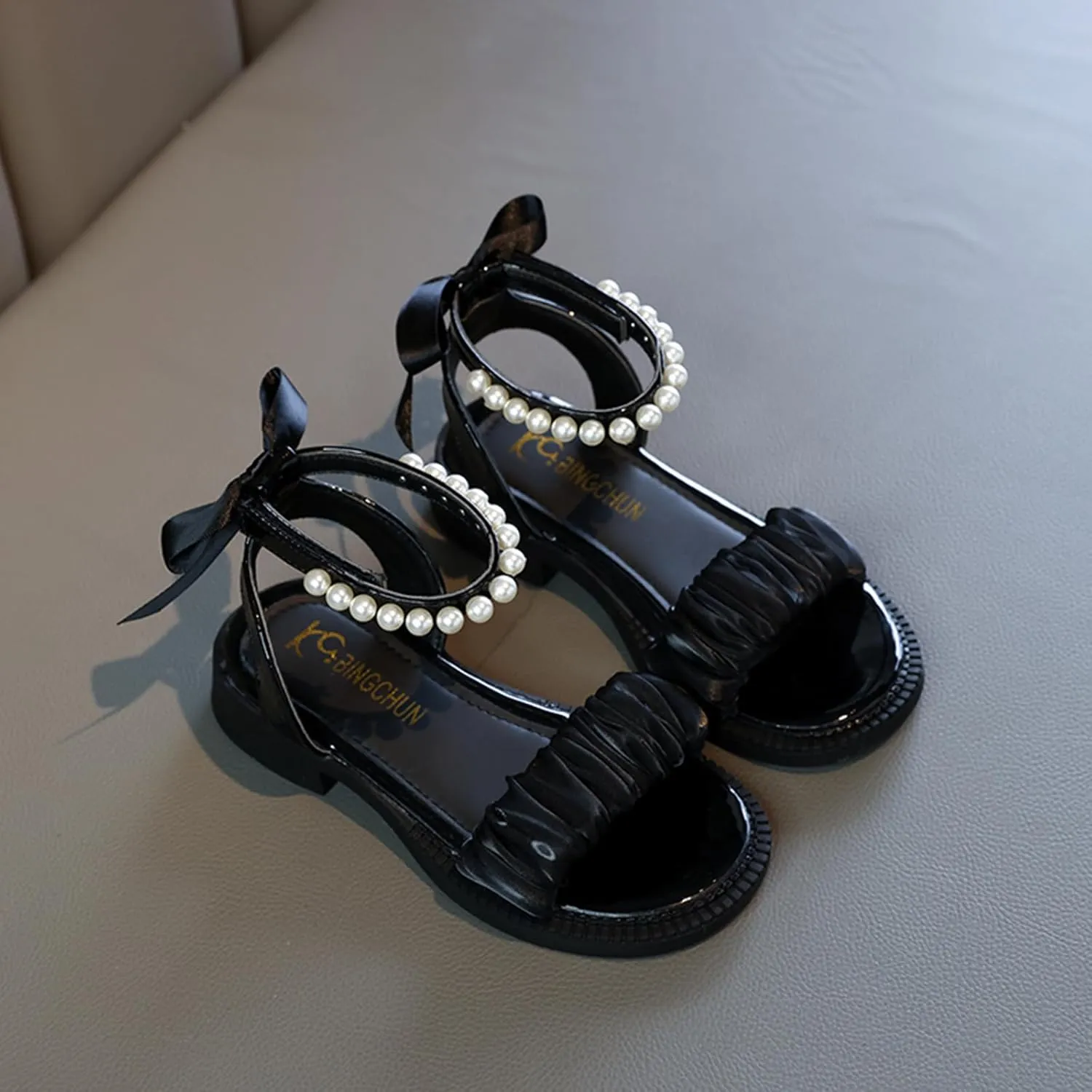 Toddler Little Girls Sandals Summer Dress Shoes for Girl Open Toe Outdoor Flats Shoe