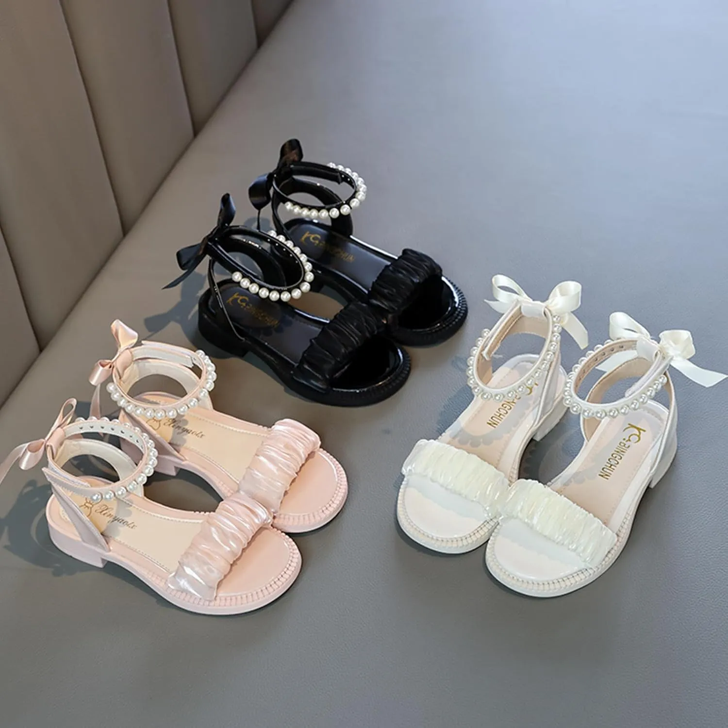 Toddler Little Girls Sandals Summer Dress Shoes for Girl Open Toe Outdoor Flats Shoe