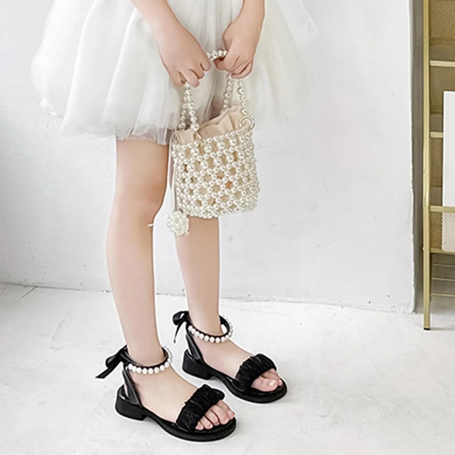 Toddler Little Girls Sandals Summer Dress Shoes for Girl Open Toe Outdoor Flats Shoe