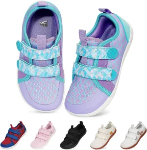 Toddler Shoes Boys Girls, Kids Wide Toe Box Barefoot Shoes Breathable Lightweight Zero Drop Non-Slip Tennis Sneakers for Toddler/Little Kid/Big Kid