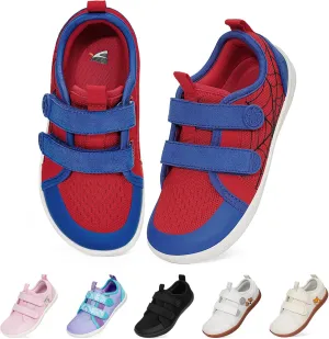 Toddler Shoes Boys Girls, Kids Wide Toe Box Barefoot Shoes Breathable Lightweight Zero Drop Non-Slip Tennis Sneakers for Toddler/Little Kid/Big Kid