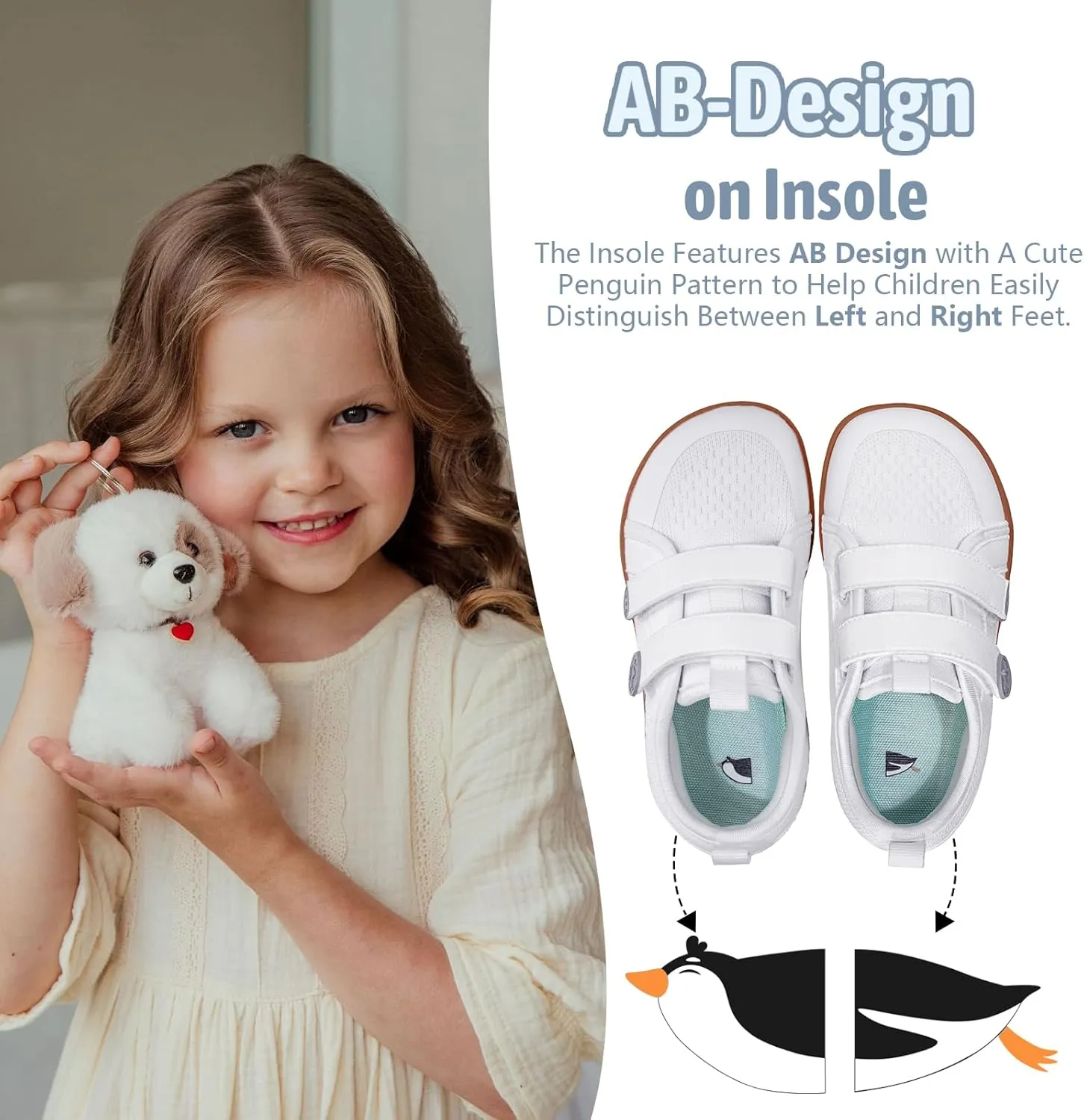 Toddler Shoes Boys Girls, Kids Wide Toe Box Barefoot Shoes Breathable Lightweight Zero Drop Non-Slip Tennis Sneakers for Toddler/Little Kid/Big Kid