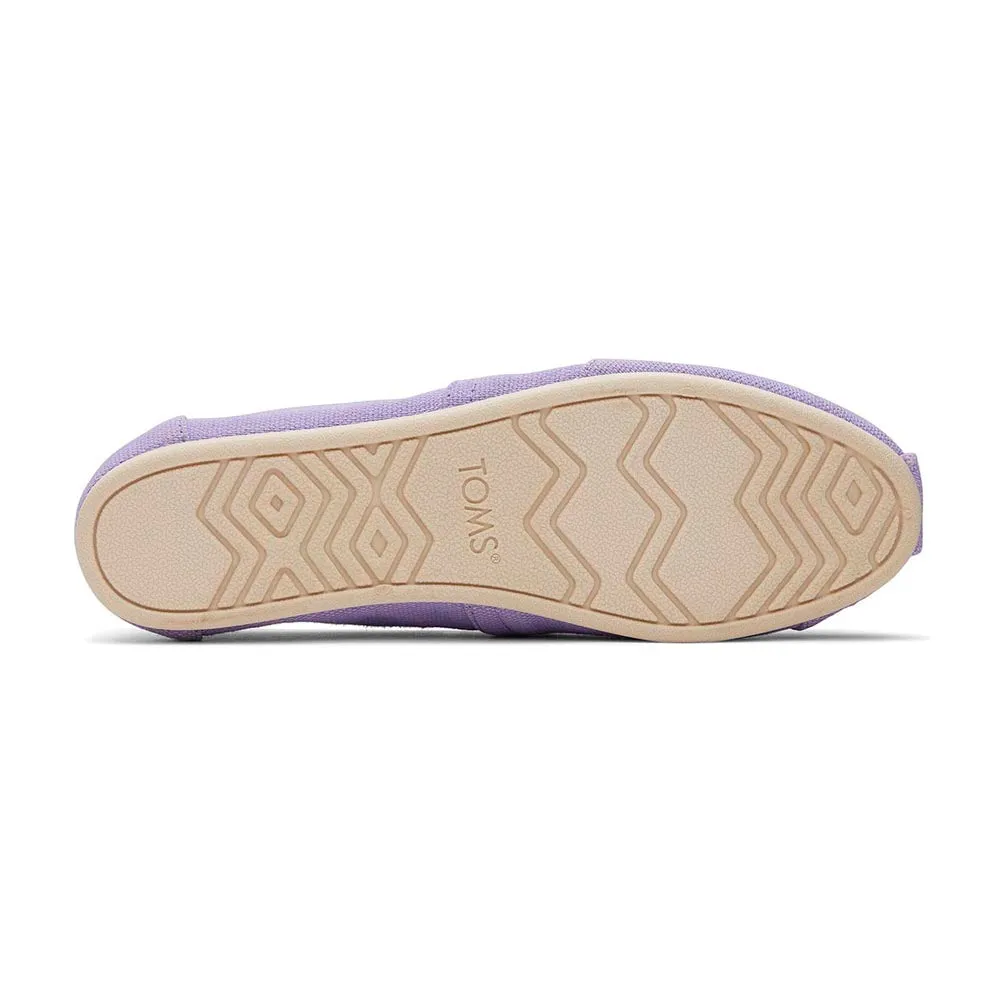 TOMS Women Alpargata Vintage Purple Heritage Canvas Shoes