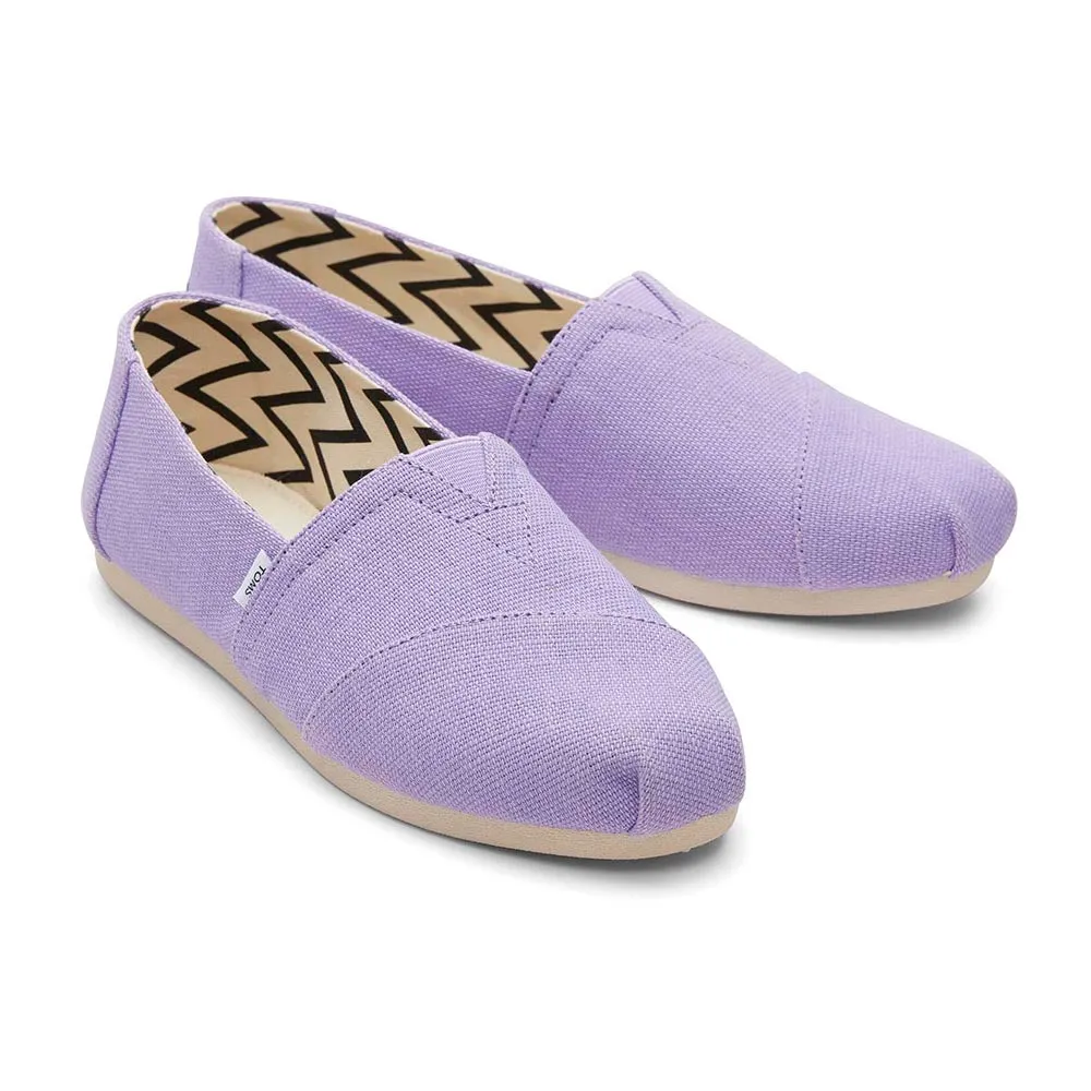 TOMS Women Alpargata Vintage Purple Heritage Canvas Shoes