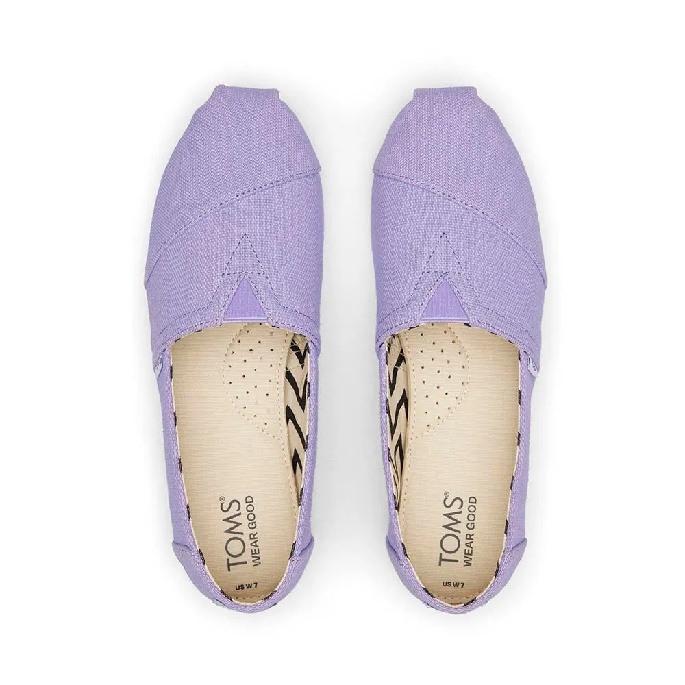 TOMS Women Alpargata Vintage Purple Heritage Canvas Shoes