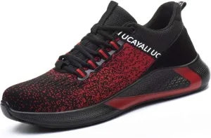 UCAYALI Men's Women's Safety Shoes Steel Toe Work Sneakers Breathable Lightweight Construction Shoes Mesh