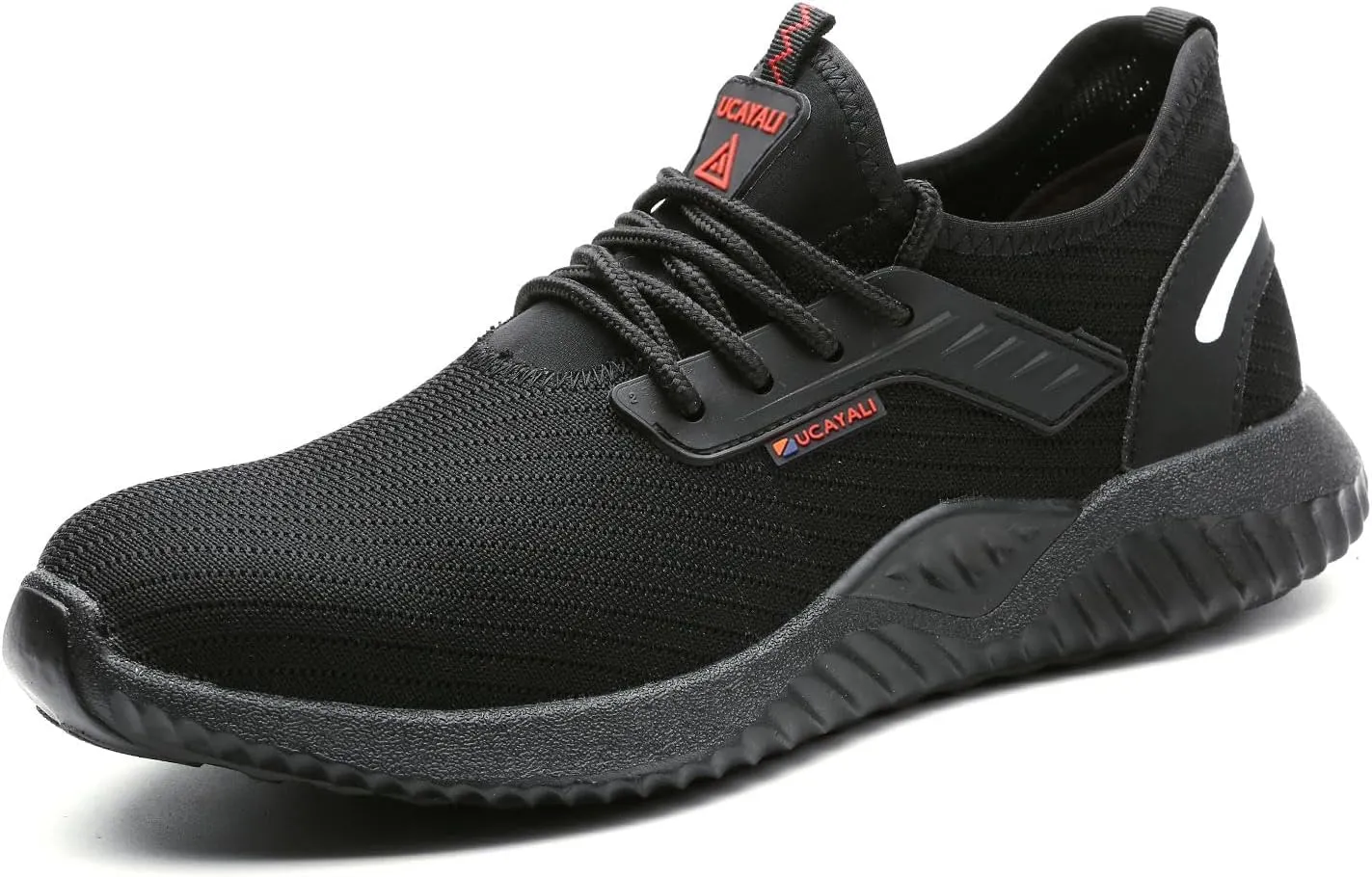 UCAYALI Men's Women's Safety Shoes Steel Toe Work Sneakers Breathable Lightweight Construction Shoes Mesh