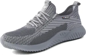 UCAYALI Men's Women's Safety Shoes Steel Toe Work Sneakers Breathable Lightweight Construction Shoes Mesh