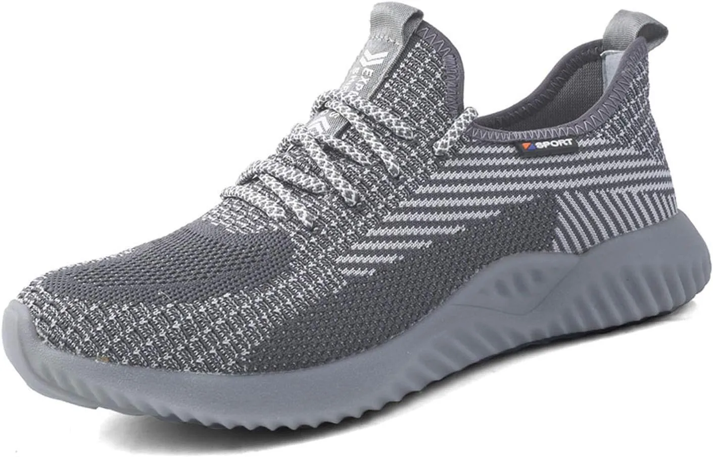 UCAYALI Men's Women's Safety Shoes Steel Toe Work Sneakers Breathable Lightweight Construction Shoes Mesh
