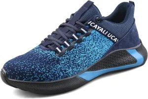 UCAYALI Men's Women's Safety Shoes Steel Toe Work Sneakers Breathable Lightweight Construction Shoes Mesh