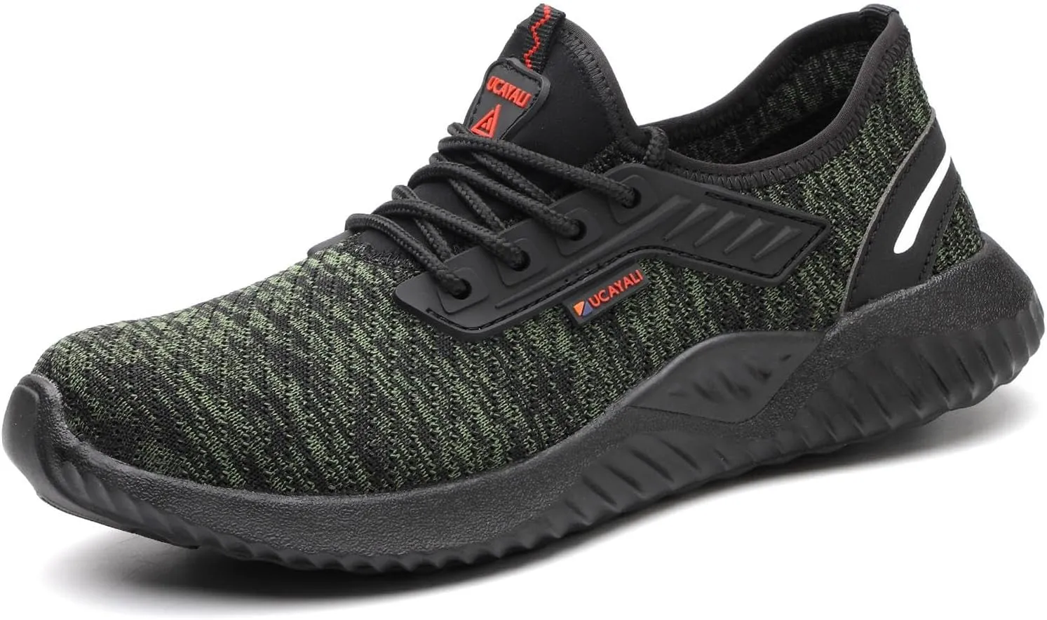 UCAYALI Men's Women's Safety Shoes Steel Toe Work Sneakers Breathable Lightweight Construction Shoes Mesh
