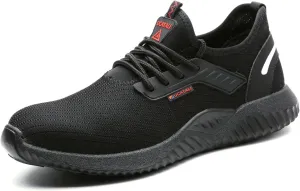 UCAYALI Men's Women's Safety Shoes Steel Toe Work Sneakers Breathable Lightweight Construction Shoes Mesh