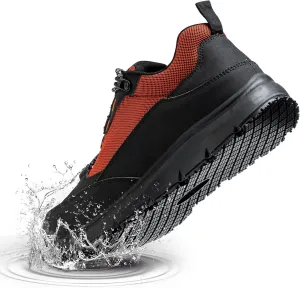 ulogu Steel Toe Shoes for Men Women丨Waterproof Lightweight Roofing Shoe丨Safety Industrial Work Sneakers