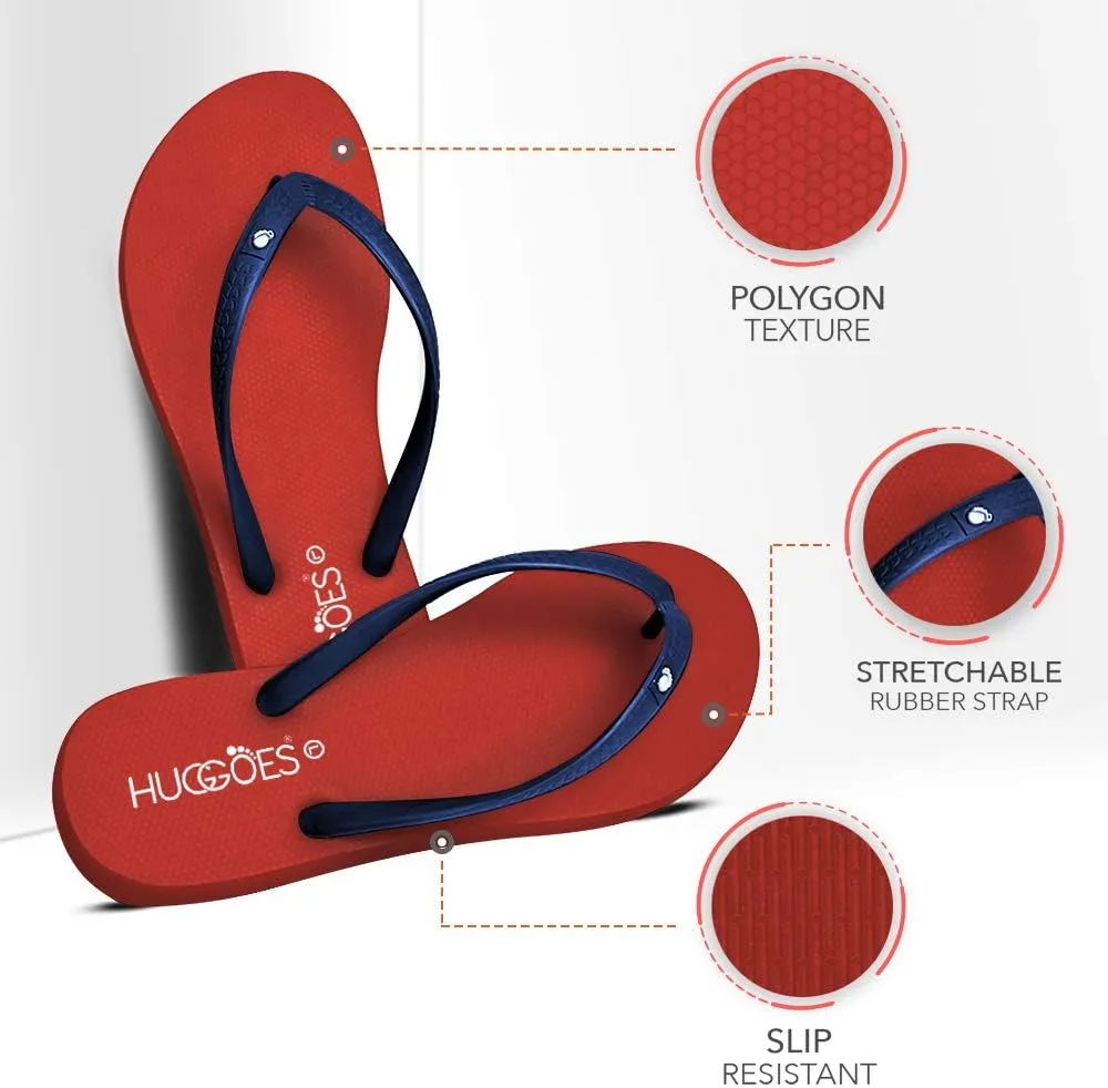 Ultra Soft Comfortable Natural Rubber Summer Beach Flip Flops For Women