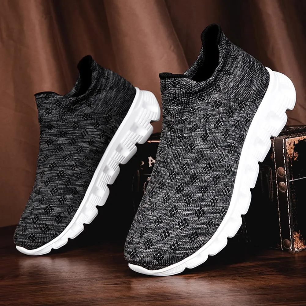 Unisex Lightweight Silp On Soft Mesh Sock Sneakers Breathable Fitness Gym Walking Shoes