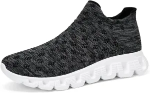 Unisex Lightweight Silp On Soft Mesh Sock Sneakers Breathable Fitness Gym Walking Shoes
