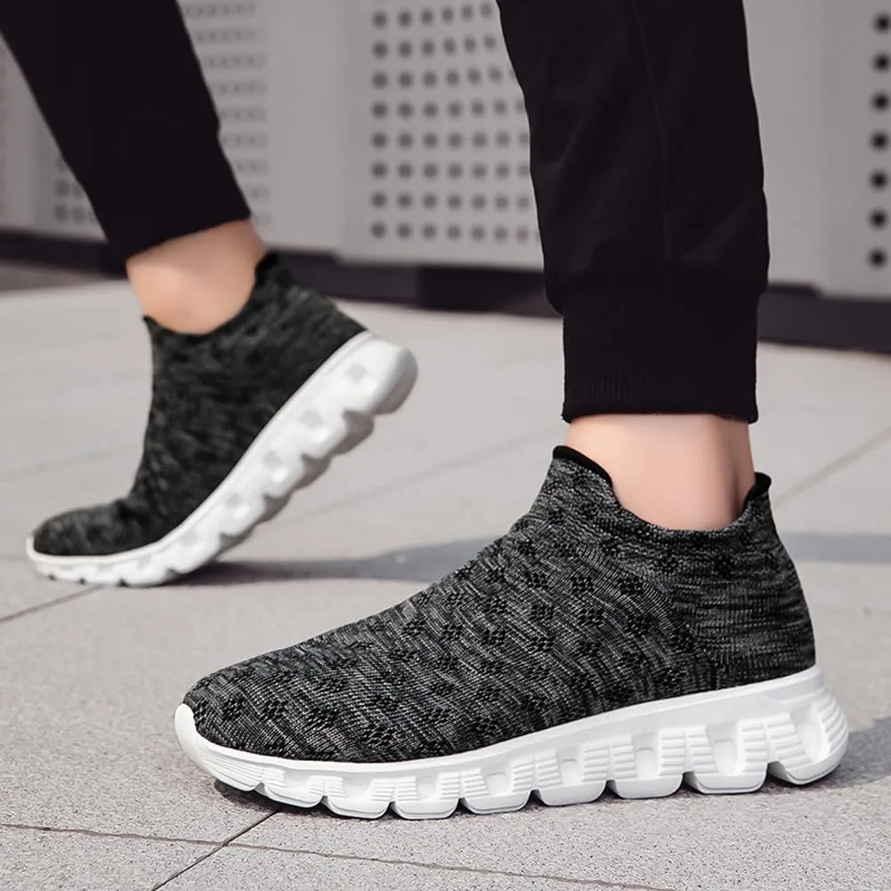 Unisex Lightweight Silp On Soft Mesh Sock Sneakers Breathable Fitness Gym Walking Shoes