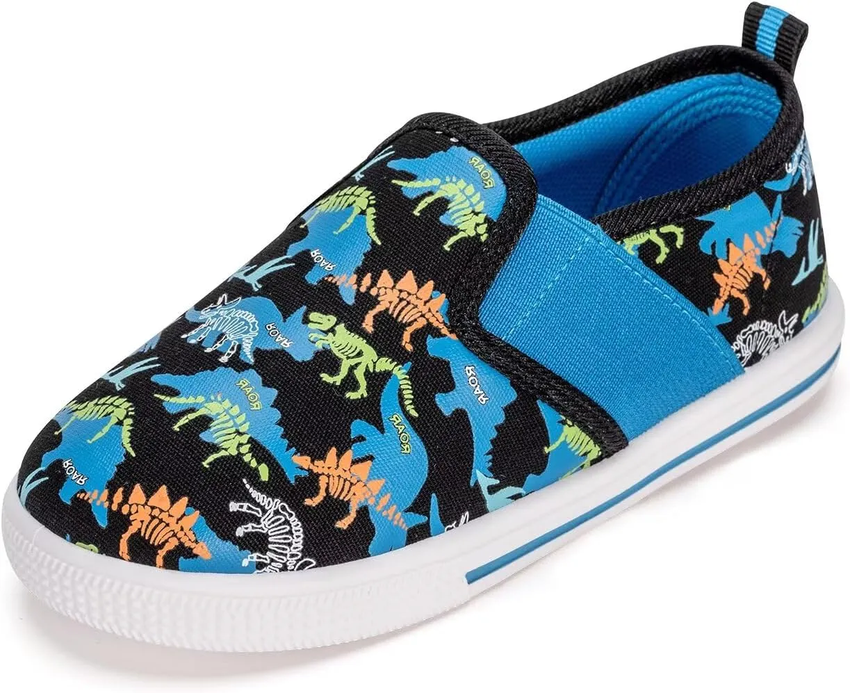 Unisex Slip-On Sneakers Kids Sports Shoes Toddler Casual Lightweight Tennis Shoes for Girls Boys