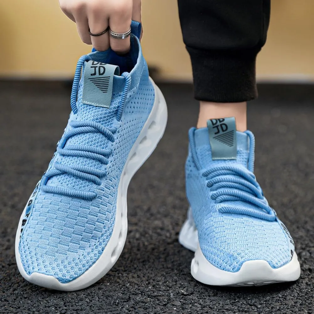 VAXAV Fashion Lightweight High Top Mesh Casual Running Sneakers Breathable Jogging Walking Shoes (6.5-12.5)