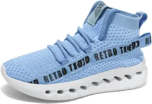 VAXAV Fashion Lightweight High Top Mesh Casual Running Sneakers Breathable Jogging Walking Shoes (6.5-12.5)