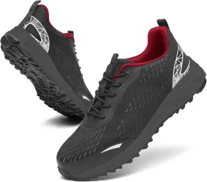 VikoViren Steel Toe Shoes for Men Women Comfy Lightweight Indestructible Non Slip Safety Work Sneakers Warehouse Industry Construction Shoes