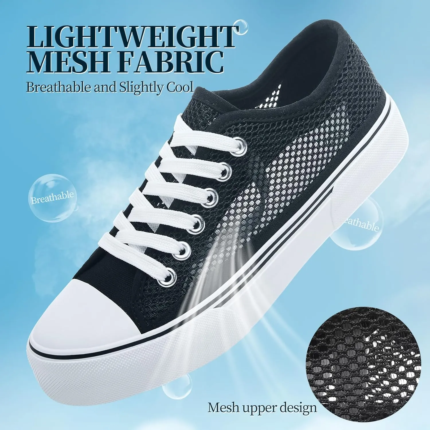 Waluzs White Sneakers for Women Women's Tennis Shoes Summer Canvas Shoes Fashion Sneakers for Walking Non Slip Work