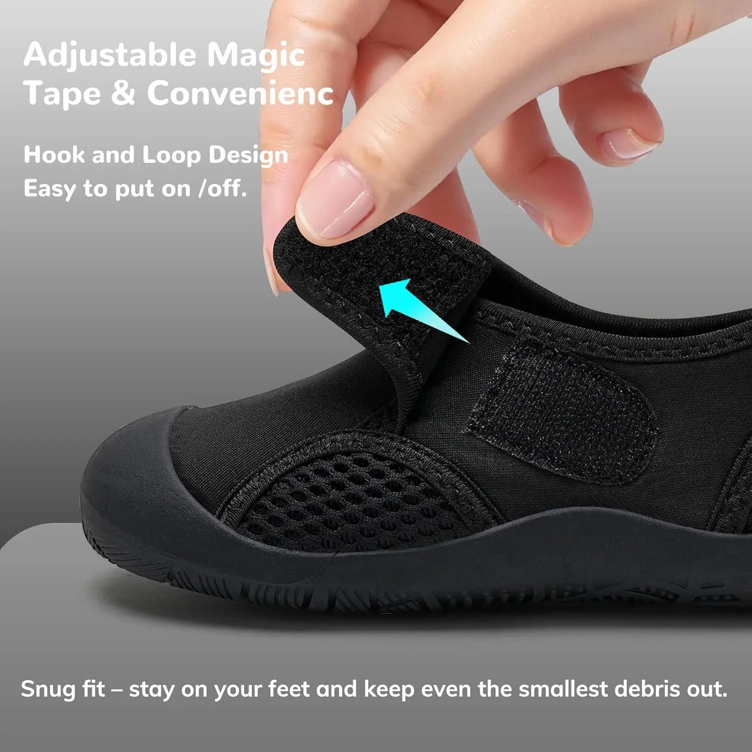 WateLves Wide Toddler Water Shoes Kids Quick Dry Barefoot Shoes Girls Boys Aqua Athletic Sneakers for Beach Hiking Swim Kayak Sport Accessories, Camping Essentials