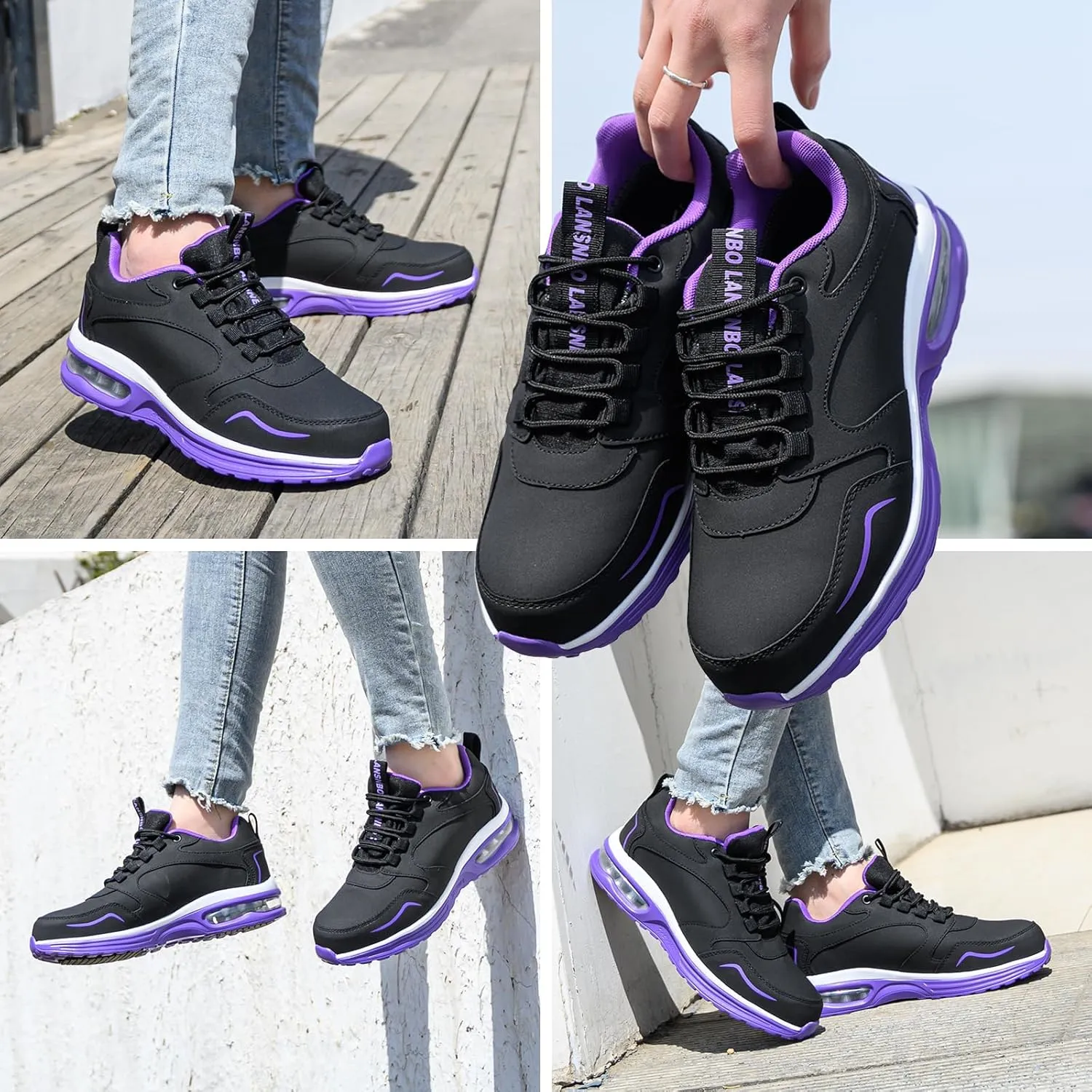Waterproof Steel Toe Shoes for Women Non Slip Puncture Proof Safety Work Sneakers Comfortable Lightweight Fashion Footwear for Industrial Construction and Food Service