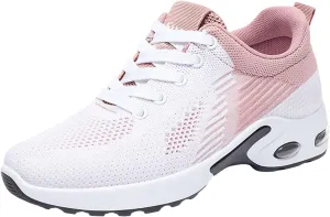 Wide Toe Box Shoes Women Gym Jogging Walking Sneakers Comfy Breathable Mesh Fashion Sneakers Zero Drop Sole Width Shoes with Arch Support