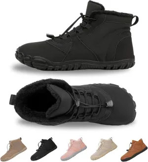 Winter Hike Barefoot Boots,Warm Zero Drop Snow Boot Slip On Barefoot Footwear - Minimalist Warm zero Drop, Non-Slip Snow Boots, Wide Fit Barefoot Boots for Women & Men