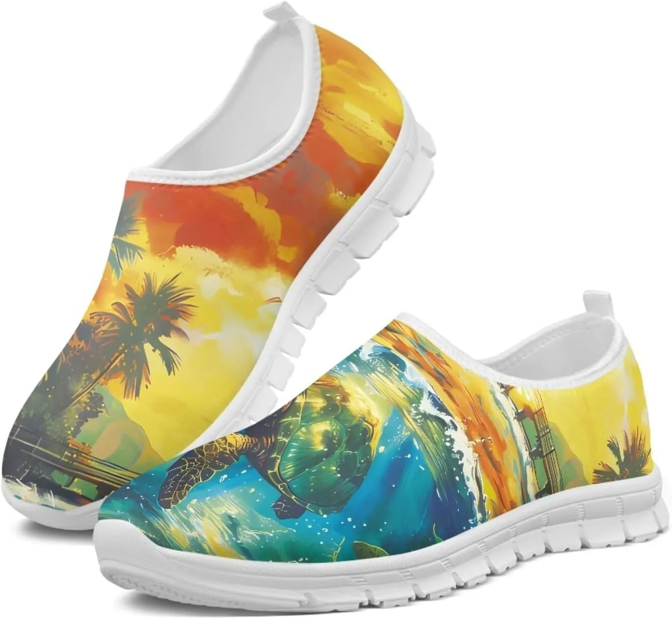 Women's Fashion Sneaker Lightweight Casual Shoes Ladies Non Slip Loafers Walking Travel Shoes Work Slip On