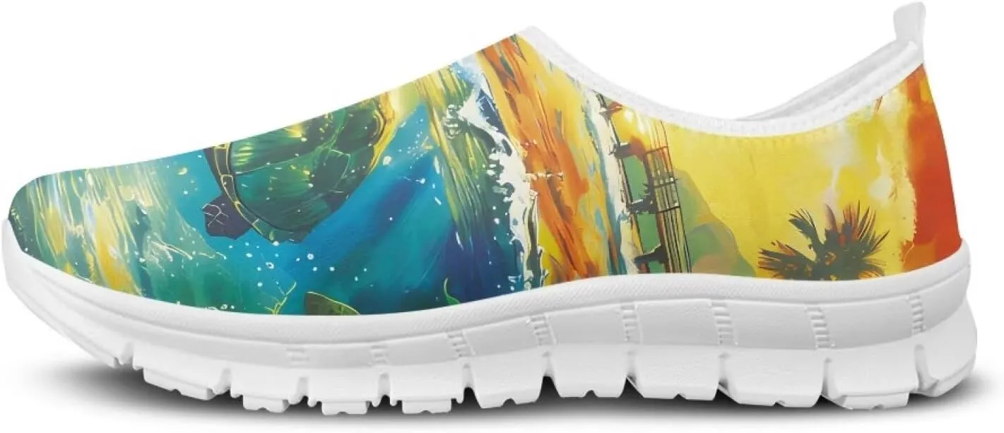 Women's Fashion Sneaker Lightweight Casual Shoes Ladies Non Slip Loafers Walking Travel Shoes Work Slip On