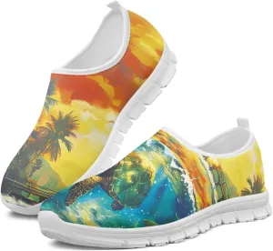 Women's Fashion Sneaker Lightweight Casual Shoes Ladies Non Slip Loafers Walking Travel Shoes Work Slip On