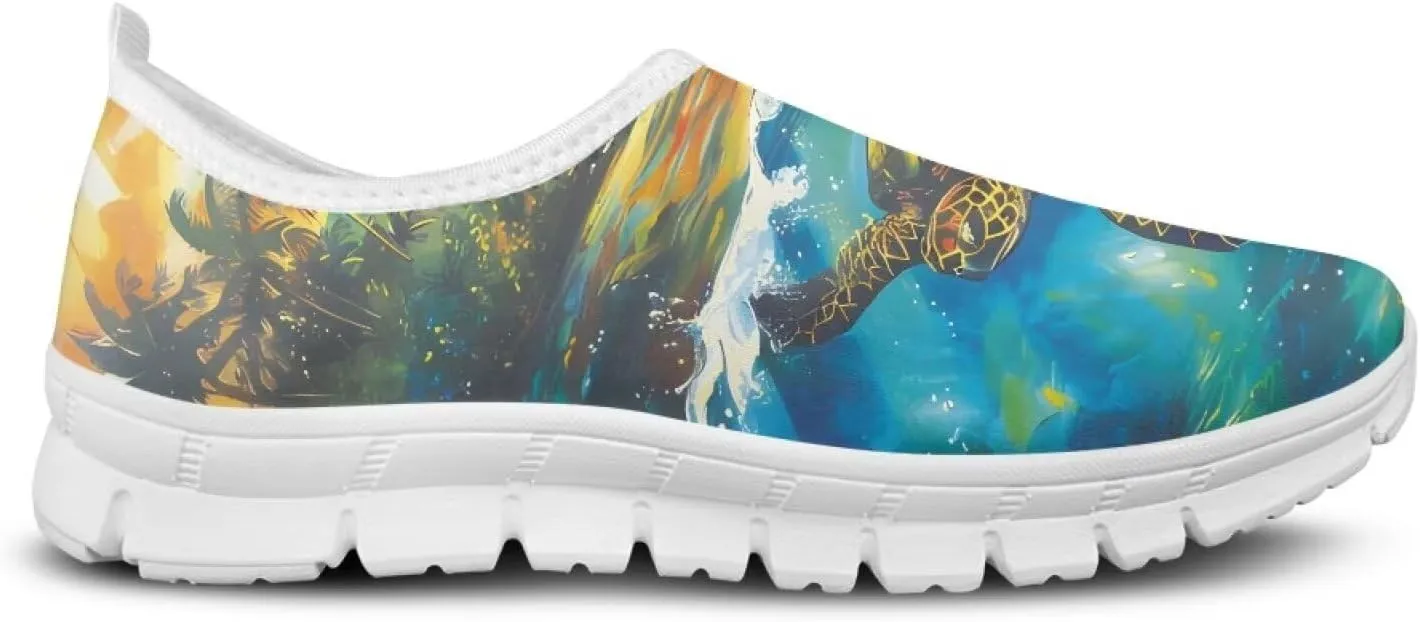 Women's Fashion Sneaker Lightweight Casual Shoes Ladies Non Slip Loafers Walking Travel Shoes Work Slip On
