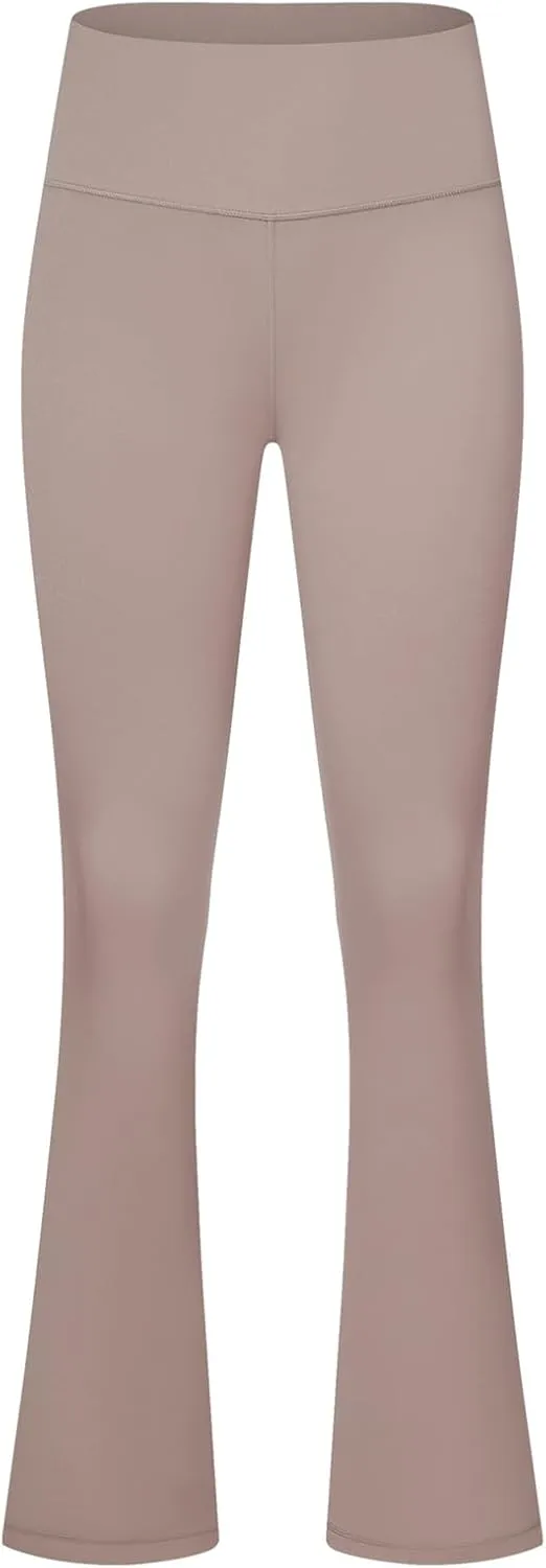 Women's Flared Dance Pants - Stretchy High Waisted Capris for Zumba, Jazzercise & Studio Fitness Classes