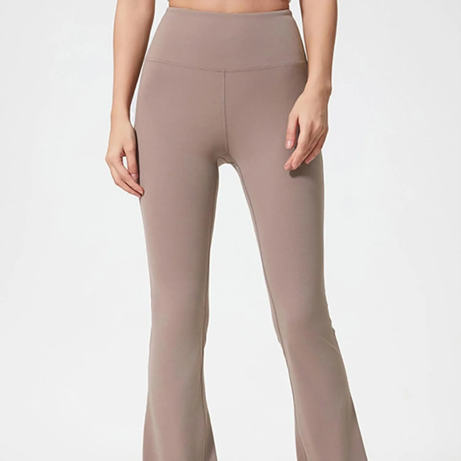 Women's Flared Dance Pants - Stretchy High Waisted Capris for Zumba, Jazzercise & Studio Fitness Classes