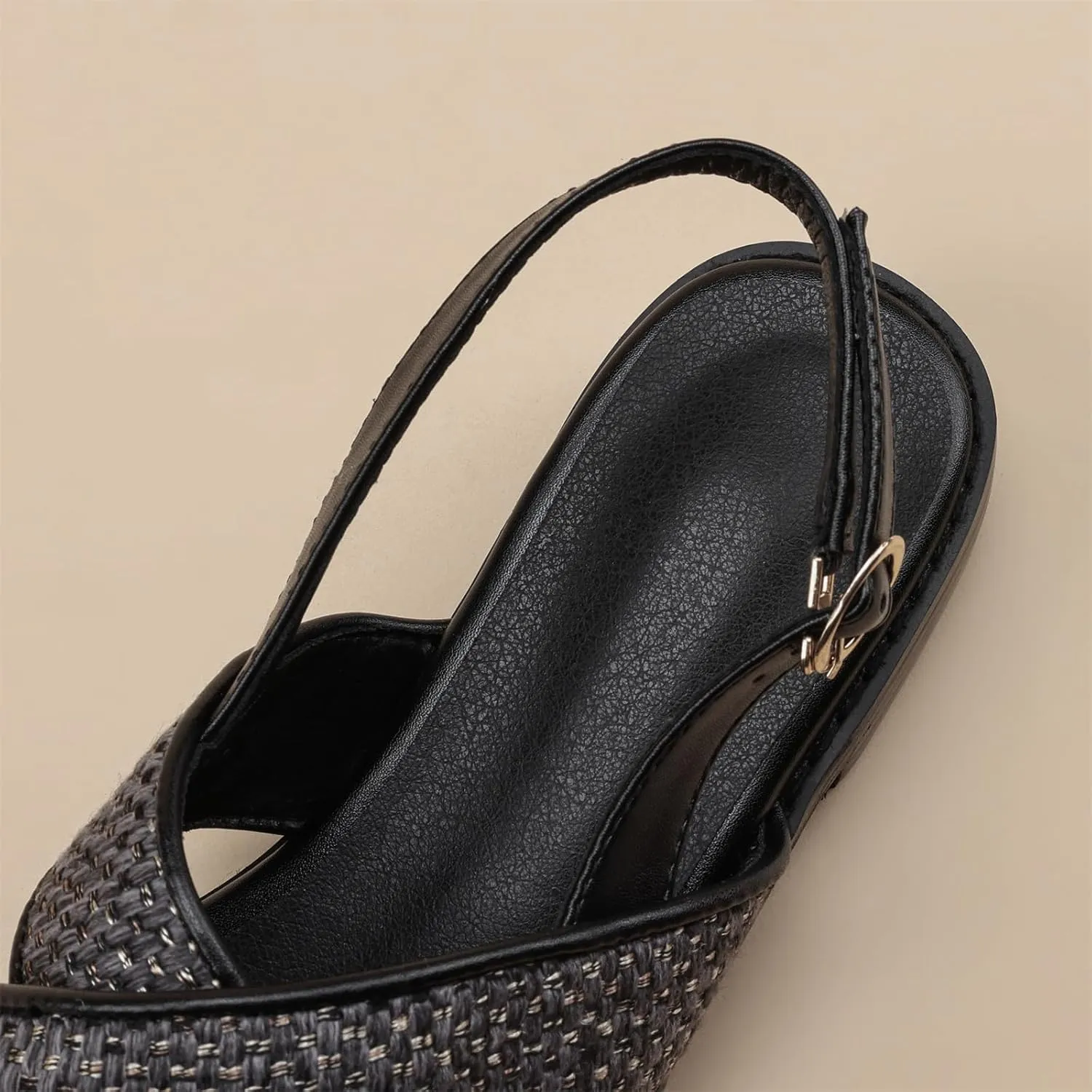 Women's Hollow Woven Fisherman Sandals Pull-On Summer Fashion Adjustable Buckle Slingback Cross Strap Rome Flats Comfortable Low Chunky Heel Casual Dress Shopping Daily Wear Shoes