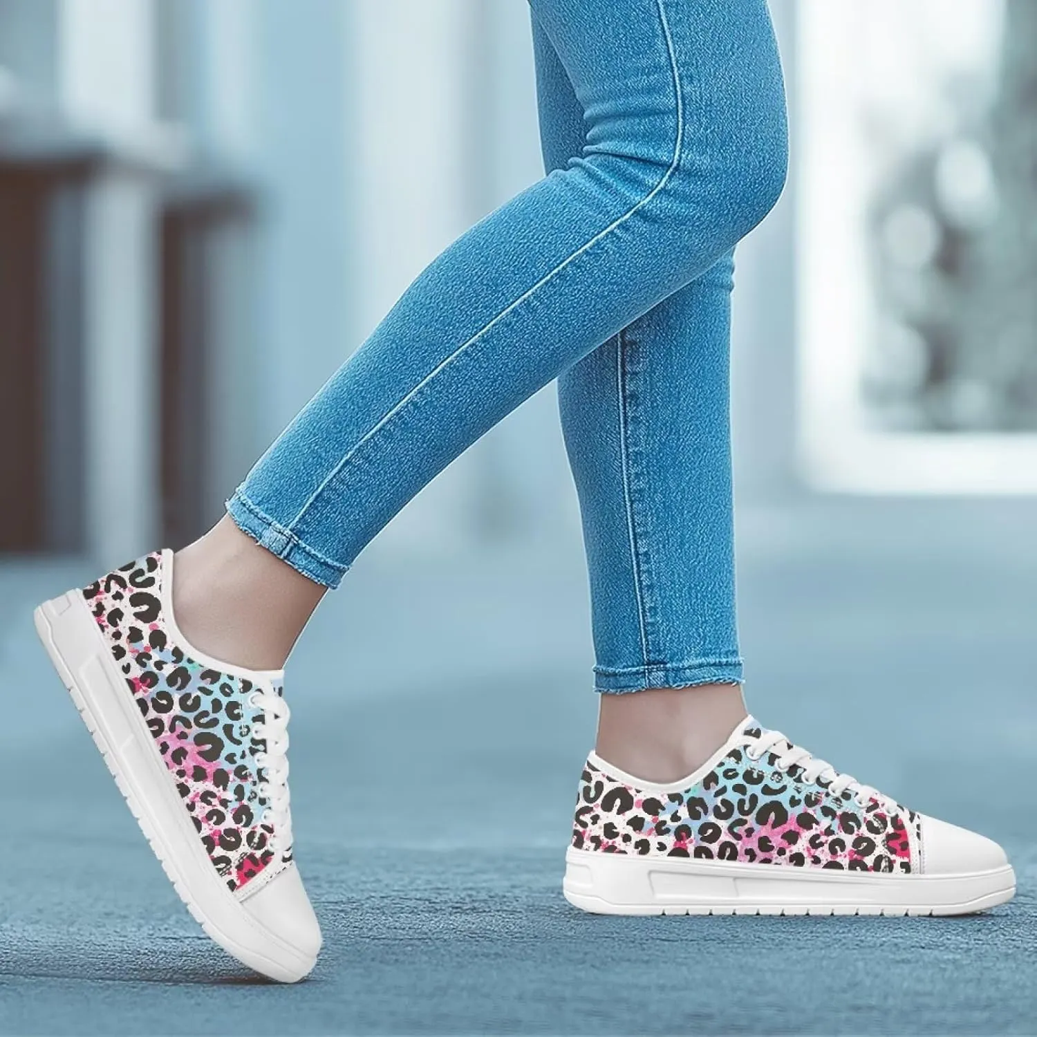 Womens Loafers Shoes Casual Slip-On Canvas Shoes Breathable Sneakers for Women Low Top Sneakers 5.5-13.5